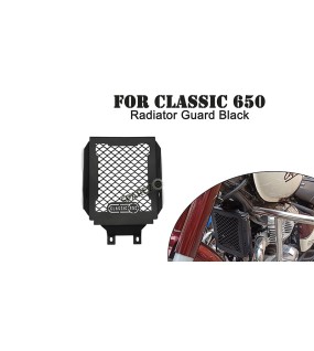 For Royal Enfield Classic 650 Stainless Steel Radiator Guard Black