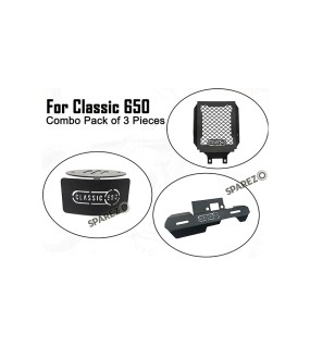 For Royal Enfield Classic 650 3 Pcs Accessories Combo Pack