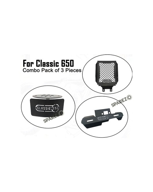 For Royal Enfield Classic 650 3 Pcs Accessories Combo Pack