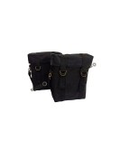 For Royal Enfield Classic 650 Military Pannier Bags Black Color With Mounting