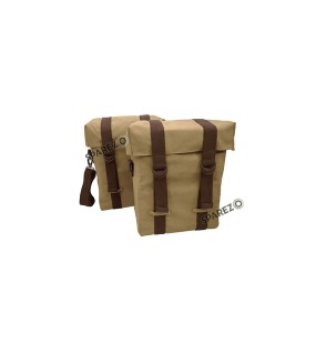 For Royal Enfield Classic 650 Military Pannier Bags Sand Color with Mounting