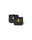 For Royal Enfield Classic 650 Leather Pannier Bags Black With Mounting