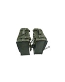 For Royal Enfield Classic 650 Leather Dark Green Pannier Bags and Mounting