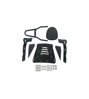 For Royal Enfield CLASSIC 650 Touring Backrest With Luggage Rack Black