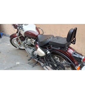 For Royal Enfield CLASSIC 650 Sissy Bar With Backrest Black
