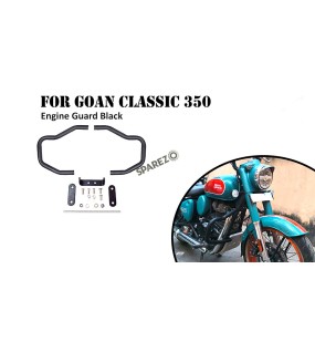 Fit For Royal Enfield Goan Classic 350 Crash Bar Engine Guard Black