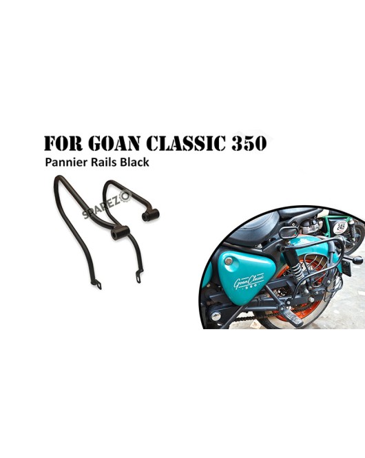 Fit For Royal Enfield Goan Classic 350 Pannier Mounting Rails Black