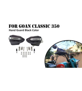 Fit For Royal Enfield Goan Classic 350 Tinted Black Color Hand Guard Kit   