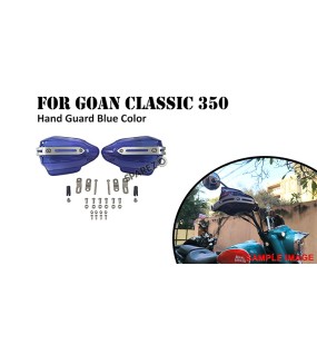 Fit For Royal Enfield Goan Classic 350 Tinted Blue Color Hand Guard Kit