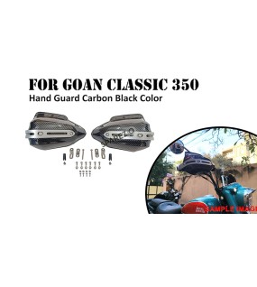 Fit For Royal Enfield Goan Classic 350 Carbon Black Color Hand Guard Kit