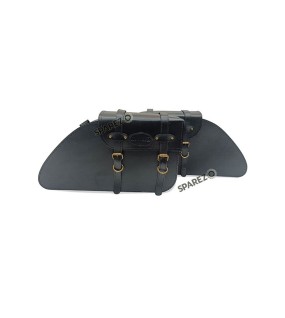 Fit For Royal Enfield Super Meteor 650 Leather Pannier Bags with Saddle Stays