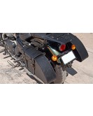 Fit For Royal Enfield Super Meteor 650 Leather Pannier Bags with Saddle Stays