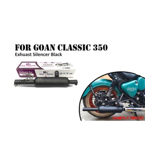 Fit For Royal Enfield Goan Classic 350 Indori Black Exhaust Silencer   