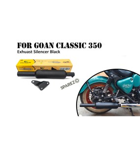 Fit For Royal Enfield Goan Classic 350 Empty Loud Silencer Black
