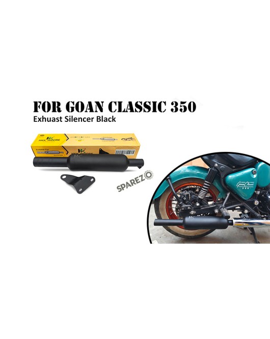 Fit For Royal Enfield Goan Classic 350 Empty Loud Silencer Black