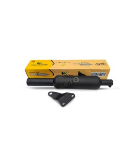 Fit For Royal Enfield Goan Classic 350 Empty Loud Silencer Black