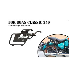 Fit For Royal Enfield Goan Classic 350 Saddle Stay Black Pair