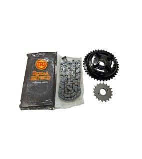 New Royal Enfield Complete Chain Sprocket Assembly For Classic 500cc Model #597462