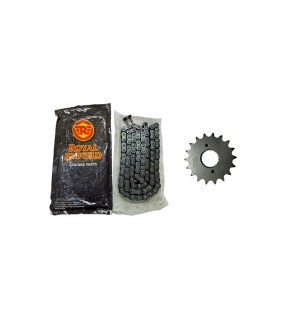 Royal Enfield 102 Link Chain &amp; 18T Front Sprocket For Classic 500cc Model
