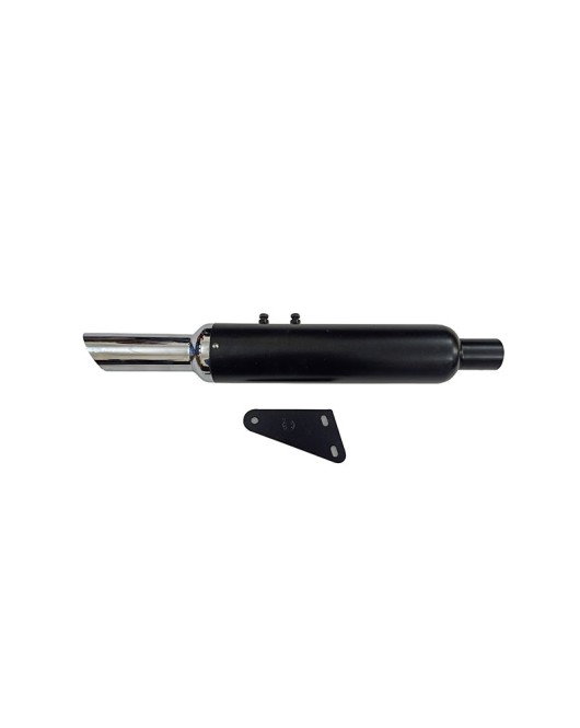 Royal Enfield Classic 350cc 500cc Short Bottle Black Exhaust Silencer