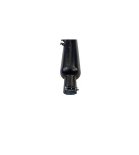 Royal Enfield Classic 350cc 500cc Short Bottle Black &amp; Chrome Exhaust Silencer