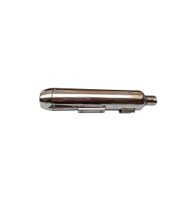 Royal Enfield Classic 350cc 500cc Silencer Silver Peashooter End Cap