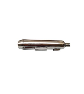 Royal Enfield Classic 350cc 500cc Silencer Silver Peashooter End Cap