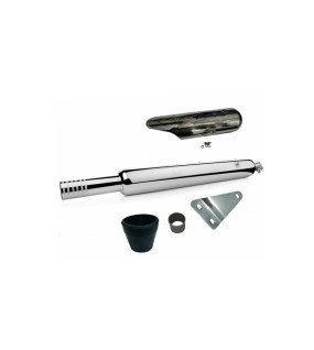 Royal Enfield Classic 500 350 Punjab Dholki Exhaust Silencer and Heat Shield