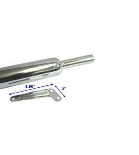 New Chrome Royal Enfield 500cc Electra Silencer Assly
