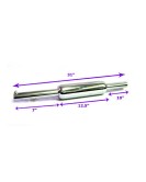 New Chrome Royal Enfield 500cc Electra Silencer Assly