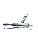 Royal Enfield 350cc Silencer Complete Chromed