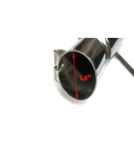 Royal Enfield Bullet Chrome Plated Short Rocket Exhaust Silencer