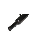 Royal Enfield Black powder Coated 500cc Short Exhaust Silencer & Bracket