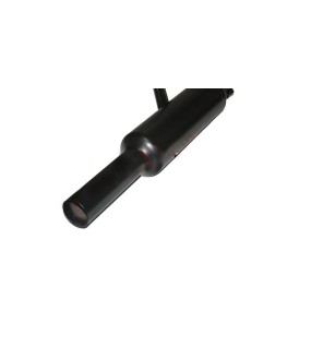 Royal Enfield Black powder Coated 500cc Short Exhaust Silencer &amp; Bracket