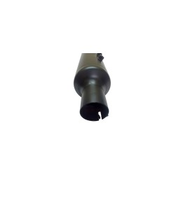 Royal Enfield Black powder Coated 500cc Short Exhaust Silencer And Bracket