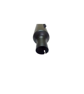 Royal Enfield Black powder Coated 500cc Short Exhaust Silencer And Bracket