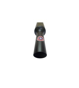 Royal Enfield Black powder Coated 500cc Short Exhaust Silencer And Bracket