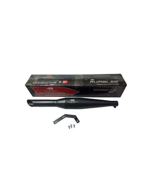 Royal Enfield Classic 500cc Red Rooster SS Exhaust Silencer Black