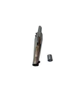 Royal Enfield Classic 500cc Red Rooster SS Exhaust Silencer Polished &amp; DB Killer