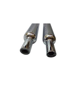 Royal Enfield GT Continental 650cc AEW Exhaust Silencer Pair 	