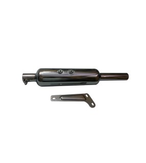 Royal Enfield Chrome 350cc Bullet Mini Punjab Exhaust Silencer  
