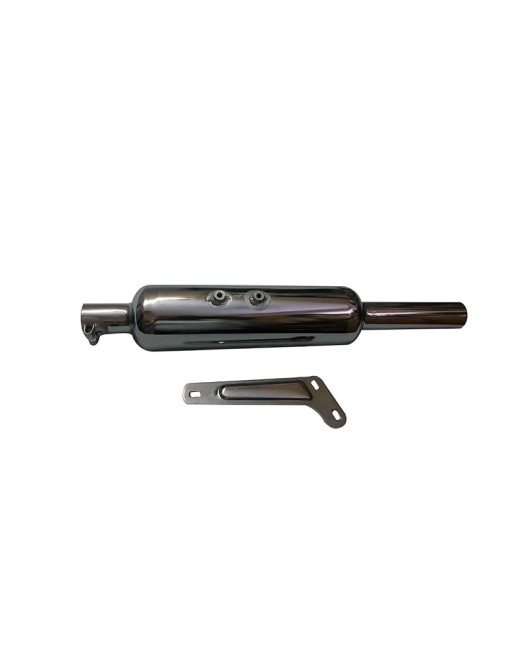 Royal Enfield Chrome 350cc Bullet Mini Punjab Exhaust Silencer  