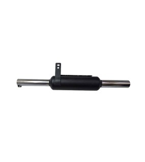 Royal Enfield Classic 350cc 500cc Black &amp; Chrome Exhaust Silencer     	