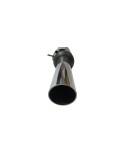 Royal Enfield Classic 350cc 500cc Black & Chrome Exhaust Silencer     	