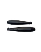 Royal Enfield Interceptor 650 Red Rooster Exhaust Silencer Black