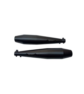 Royal Enfield GT Continental 650 Red Rooster Exhaust Silencer Black   	 	