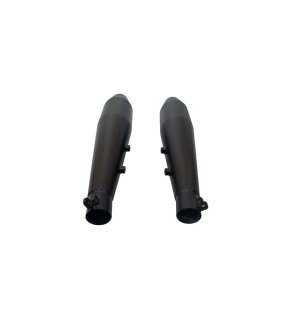 Royal Enfield Interceptor 650 Red Rooster Exhaust Silencer Black