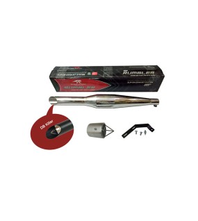 Royal Enfield Classic 500cc Red Rooster SS Exhaust Silencer Polished &amp; DB Killer