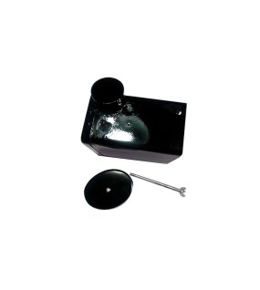 Royal Enfield Black Painted Air Filter Box With Stud &amp; Plate