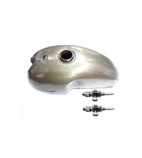 Benelli Mojave Cafe Racer 260 360 Petrol Fuel Gas Tank with Pair of Brass Tap + Monza Cap